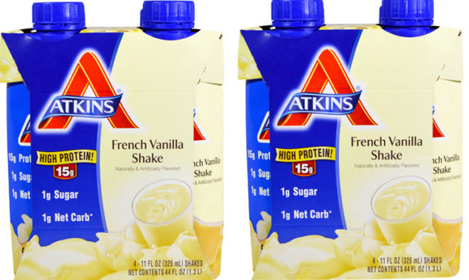 $0.66 Per Atkins Ready to Drink Vanilla Shake + FREE Shipping