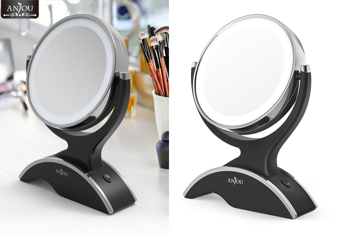 *HOT* $18.89 (Reg $50) Anjou LED Makeup Mirror + FREE Shipping