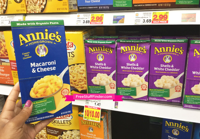 *HOT* $0.50 (Reg $1.49) Annie's Macaroni & Cheese at Kroger & Affiliate Stores