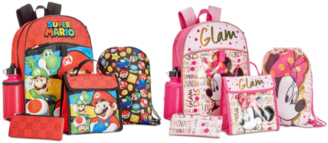 $19.99 (Reg $35) Kids 5-Piece Backpack Sets (Today Only!)