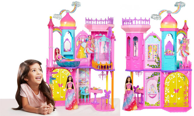 $44 (Reg $84) Barbie Rainbow Cove Princess Castle Playset + FREE Shipping