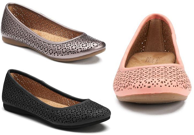 $23.99 (Reg $55) Croft & Barrow Women's Ortholite Ballet Flats + FREE Pickup