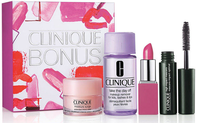 *HOT* FREE 4-Piece Gift Set ($28 Value) with ANY Clinique Purchase + FREE Shipping