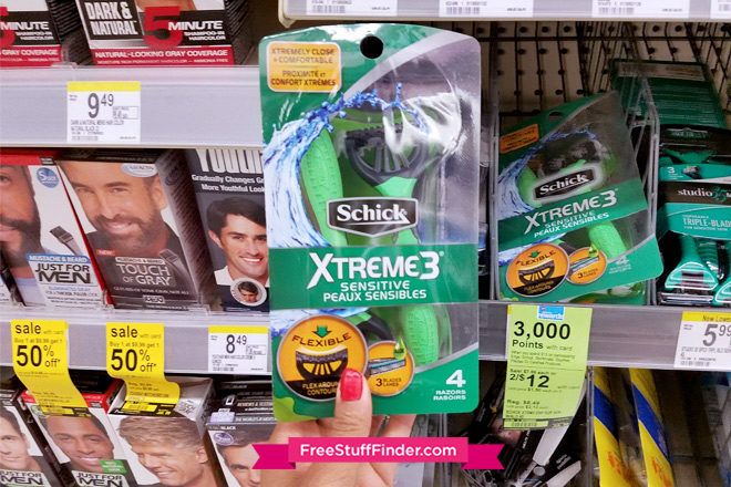 $0.61 (Reg $5.49) Schick Xtreme3 Razors (4ct) at Walgreens