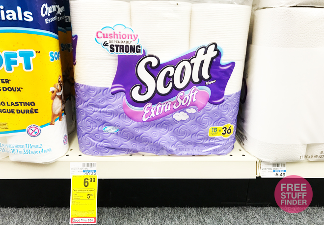 $4.32 (Reg $10.49) Scott Extra Soft Bath Tissue at CVS ($0.24 Per Roll!)