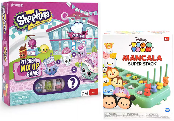 50% Off Shopkins & Tsum Tsum Board Games + FREE Pickup