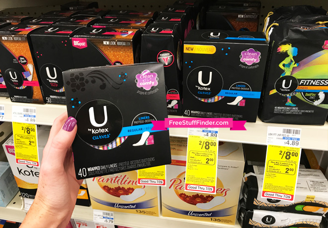 *HOT* $1.25 (Reg $4.89) U By Kotex Liners at CVS (Today Only!)