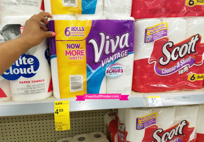 $0.39 Per Roll Viva Paper Towels at Walgreens