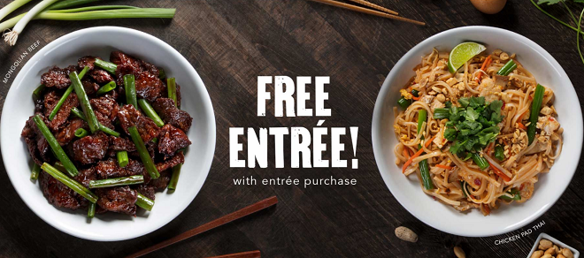 FREE Entrée with Entrée Purchase at PF Chang's