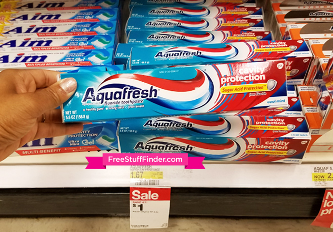 $0.25 (Reg $2) Aquafresh Toothpaste at Target