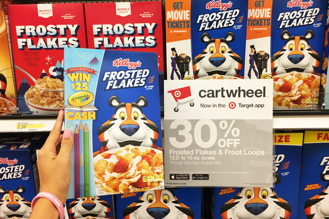 *NEW* $1.00 Off Kellogg's Cereal Coupons + $1.60 Frosted Flakes at Target