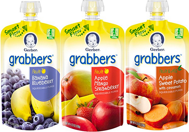 $12.42 (Reg $19) Gerber Grabbers 18-Pack Pouches + FREE Shipping ($0.69 Each!)