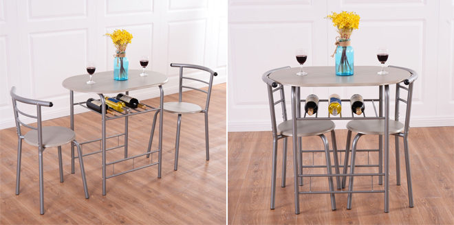 *HOT* $59.99 (Reg $115) Giantex 3-Piece Dining Set + FREE Shipping
