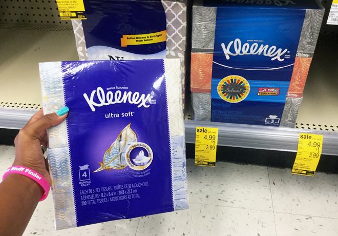 $2.24 (Reg $5.49) Kleenex 4-Pack Bundle at Walgreens ($0.56 per Box!)