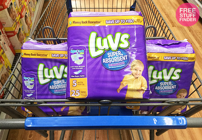 HURRY! FREE Luvs Diapers Pack + $1.50 Moneymaker + FREE Store Pickup