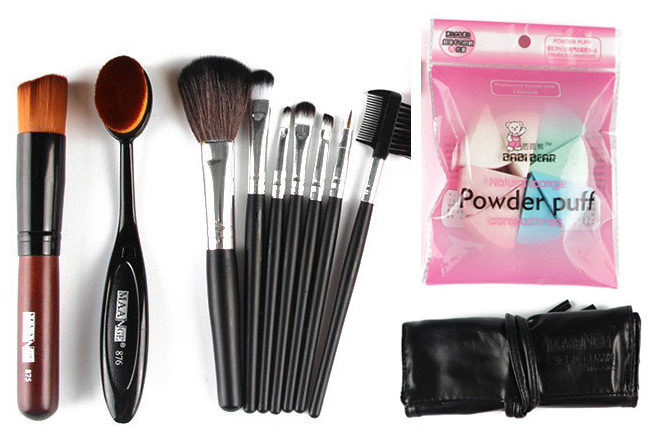 *HOT* $7.34 (Reg $24) 9-Piece Makeup Brush & Makeup Applicator Set + FREE Shipping