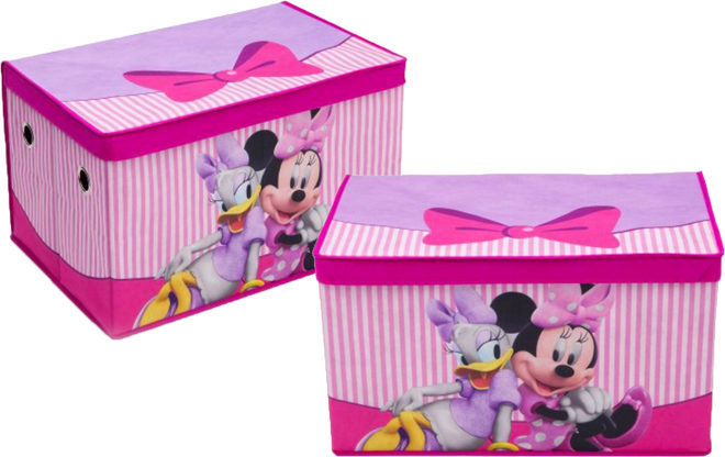 $6.99 (Reg $15) Minnie Mouse Fabric Toy Box + FREE Store Pickup