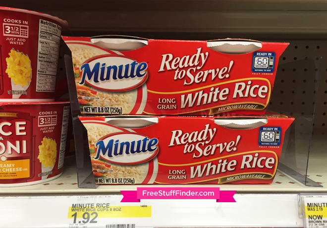 $0.75 (Reg $2) Minute Rice at Target