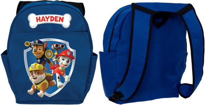 *HOT* $19.95 (Reg $30) Personalized Paw Patrol Kids Backpack + FREE Store Pickup