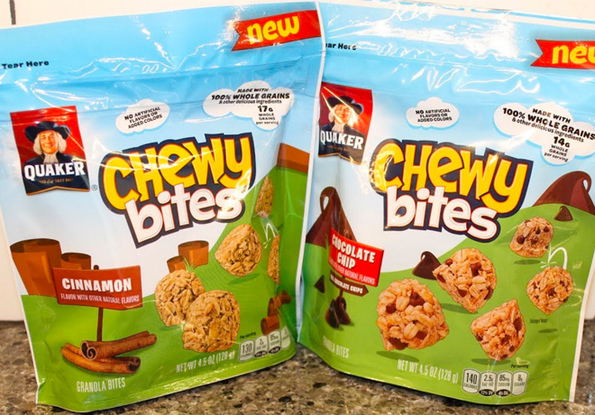 *HOT* $1.50 (Reg $3) Quaker Chewy Bites at Target (Print Now!)