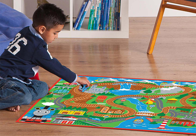 *HOT* $9.98 (Reg $25) Thomas & Friends Blue Mountain Game Rug