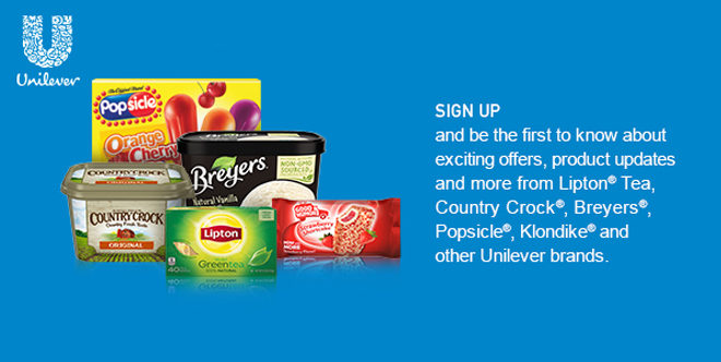 FREE Samples & Coupons for Unilever Food