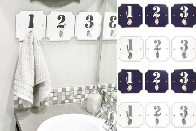$5 (Reg $15) Better Homes and Gardens Numbered Wall Hooks + FREE Store Pickup
