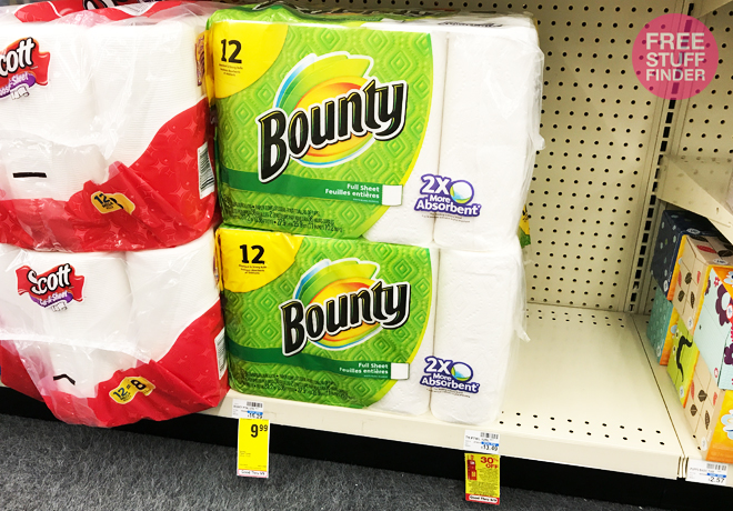 *HOT* $0.75 Per Roll Bounty Paper Towels at CVS (Print Now!)