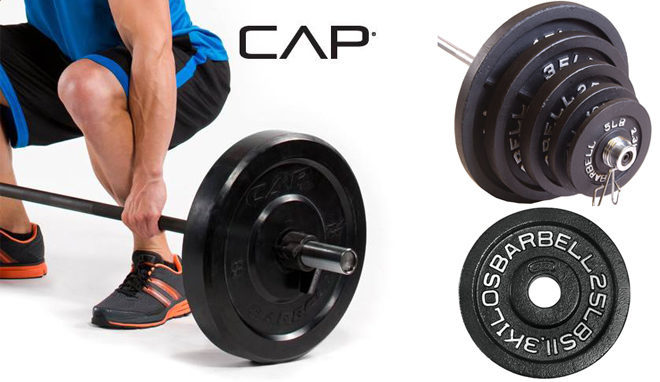 $7.92 (Reg $17) CAP Barbell 2-Inch Olympic Plate + FREE Pickup