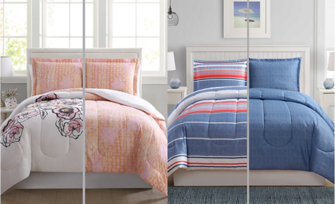 *HOT* $29.99 (Reg $80) 3-Piece Reversible Comforter Mini Sets + FREE Pickup