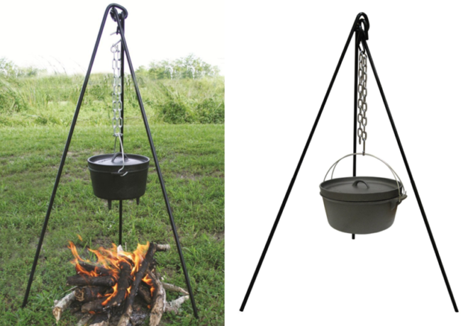 $9.57 (Reg $27) Cast Iron Cooking Tripod