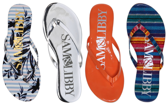$5.18 (Reg $13) Sam & Libby Flip Flops