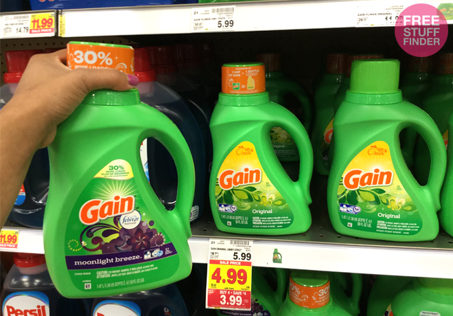 $1.99 (Reg $8) Gain Detergent or Fabric Softener at Kroger (Print Now!)