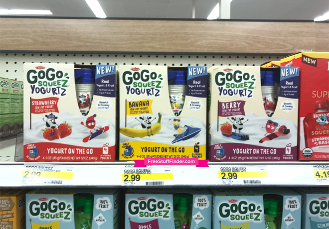 FREE 4-Pack GoGo Squeez Yogurtz at Target (Load Now!)