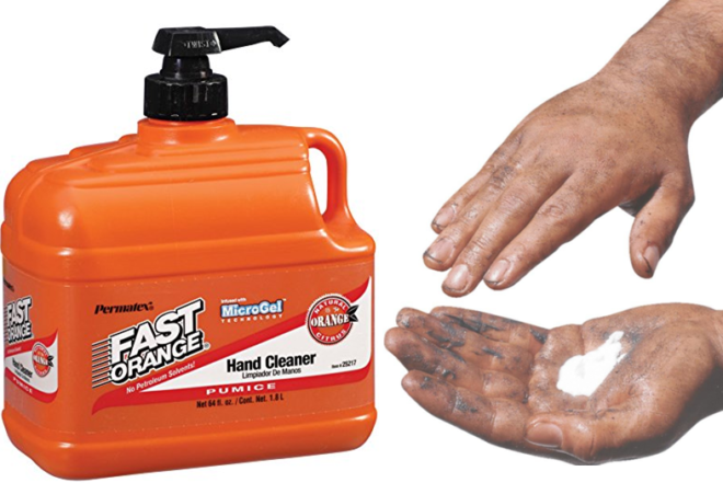 $5.62 (Reg $12) Permatex Fast Orange Pumice Hand Cleaner 1/2 Gallon Pump