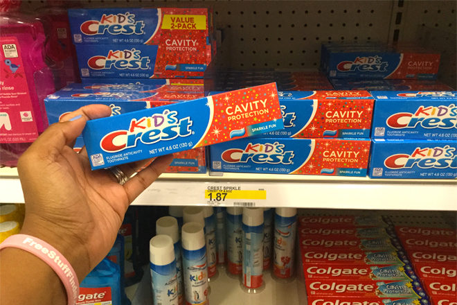 *HOT* $0.87 (Reg $1.87) Crest Kid's Toothpaste at Target