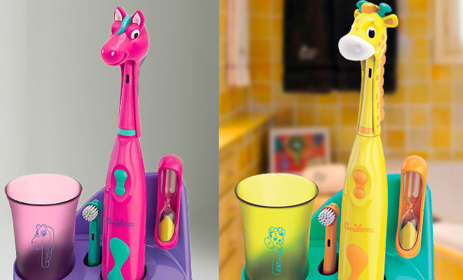 *HOT* $19.99 (Reg $35) Kids Electric Toothbrush Set with Animal Head Cover