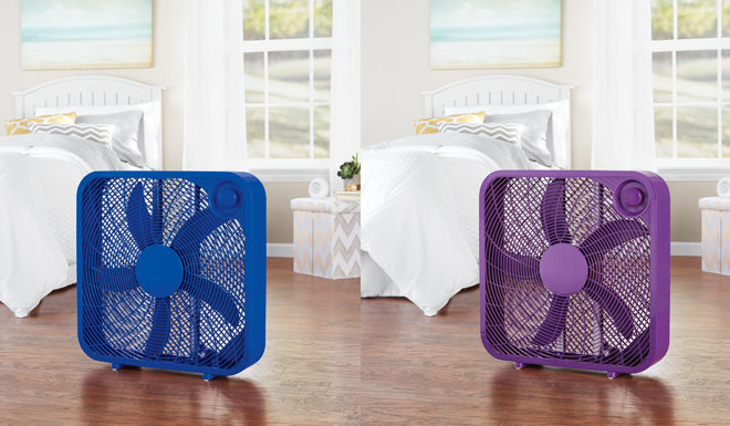 $9.88 (Reg $19) Mainstays 3-Speed Box Fan + FREE Pickup