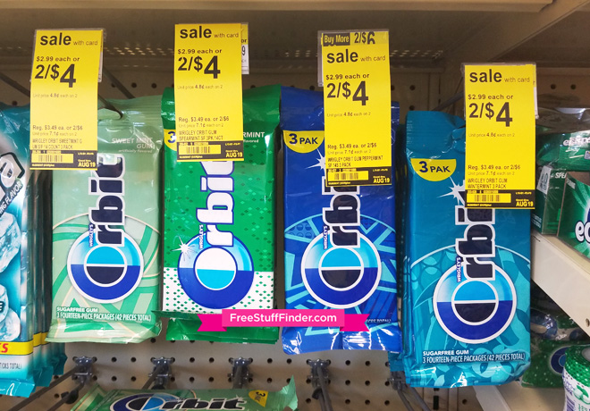 *HOT* $1 (Reg $3) Orbit Gum 3-Pack at Walgreens