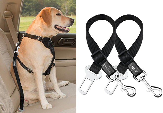 $7.95 (Reg $14) OMorc 2-Piece Dog Seat Belts