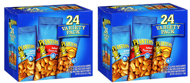 $8.06 Planters Nut Variety Pack 24-Count + FREE Shipping ($0.34 per Pack!)