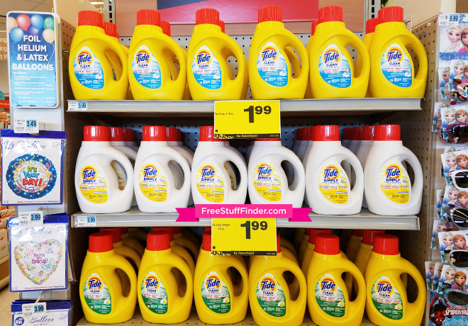 $1.99 (Reg $6) Tide Simply Laundry Detergent at Rite Aid