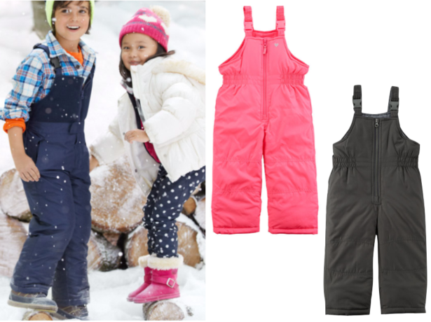 $16.50 (Reg $44) Carter’s Insulated & Water-Resistant Snow Bibs + FREE Pickup