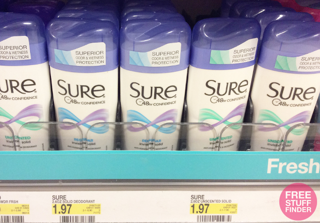 $0.77 (Reg $2) Sure Deodorant at Target