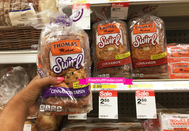 $1.75 (Reg $3) Thomas’ Swirl Bread at Target