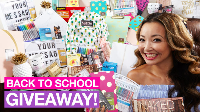 BIGGEST Back to School GIVEAWAY 2017 (Win FREE iPad, Makeup, School Supplies)