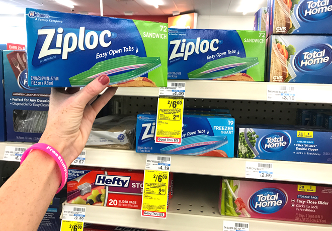 $1.50 (Reg $4.49) Ziploc Storage Bags at CVS (Print Now!)