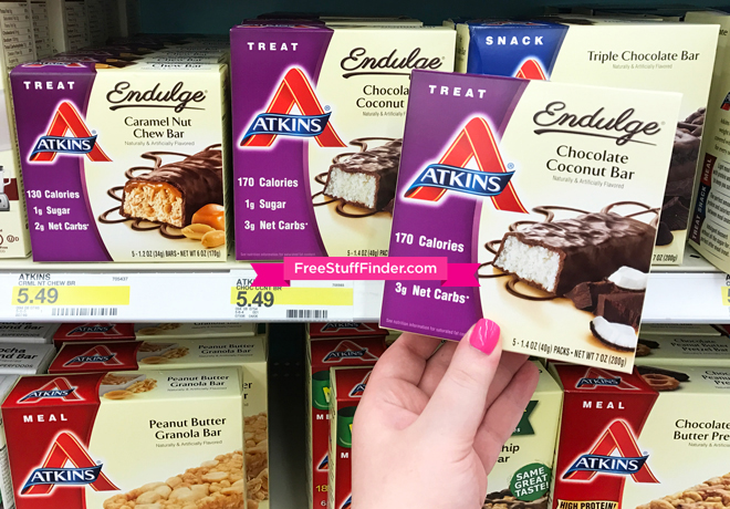 $0.74 (Reg $5.49) Atkins 5-Count Bars at Target (Shakes Just $0.99) - Today Only!