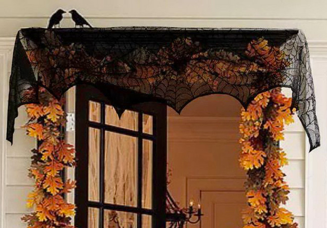 Cover on doorway