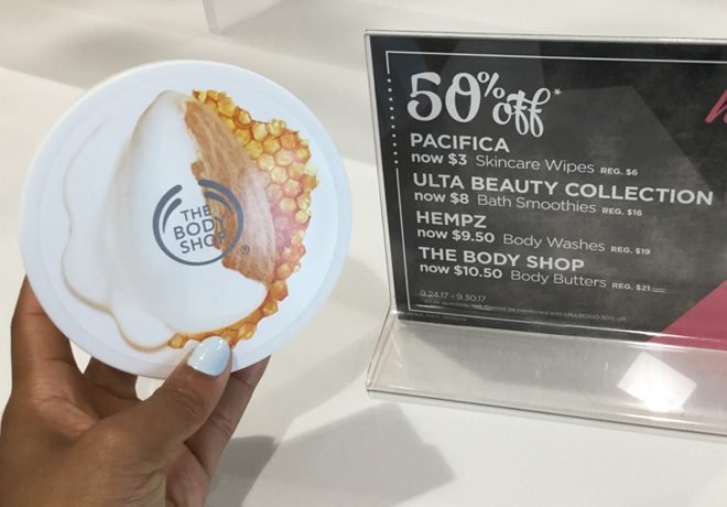 $10.50 (Reg $21) The Body Shop Body Butters at Ulta